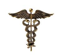 Broche ailes d'ange pour homme Doré antique