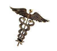 Broche ailes d'ange pour homme Doré antique, Show Description, Plastique, comme description