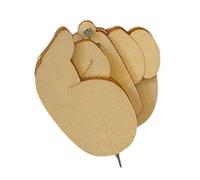 Broche amusante en bois - Épingle d'humeur amusante | Broches et épingles interactives exprimant l'humeur pour femmes | Épingle à doigt d'honneur rabattable | Badge cool pour homme et femme