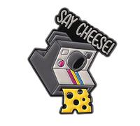 Broche amusante pour appareil photo - Accessoire de voyage compact pour sac, veste ou écharpe - Cadeau créatif pour amateur de photo - En alliage, taille unique, Comme décrit