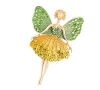 Broche Ange Danse Ballet Fille en Alliage pour événements formels et fêtes avec fermeture sécurisée, Broche de poche confortable à porter, Einheitsgröße, comme décrit