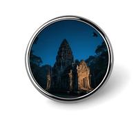 Broche Angkor Wat pour sac à dos, broche décorative mignonne pour femmes et hommes, épingles de revers pour costumes, badges tendance pour chapeaux, sacs à dos, sacs à main, vestes, revers de chemises