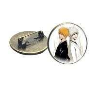 Broche Anime Bleach Cosplay Kurosaki Ichigo Hitsugaya Toushirou Collection de figurines de dessin animé, Verre