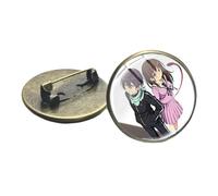Broche anime Noragami Aragoto figurine Yato Lki Hiyori Yukine en verre et métal Badges vêtements sac à dos décoration cadeaux pour enfants, Verre