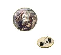 Broche Apex Legends - Figurines de jeu - Cabochon en verre imprimé - Épingles rondes - Boutons de sac à dos - Icônes, Verre