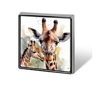 Broche aquarelle cerf girafe -Broche bouton tendance pour chapeaux, sacs à main, vestes, revers de chemises - Ca