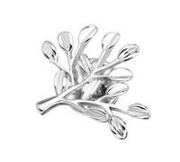 Broche Arbre de Vie Argentée en Cuivre, Pin's Créatif Festif | Accessoire pour Écharpe et Manteau, Style Travail ou Anniversaire, Accent Vestimentaire, Motif Original