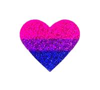 Broche arc-en-ciel LGBTQ en forme de cœur en forme de cœur avec paillettes en acrylique pour homosexuels lesbiennes trans, Acrylique, Pas de gemme