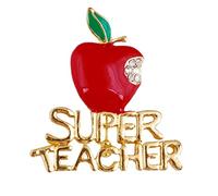 Broche Argent Broche Pour Dans Bijoux Noël rouge 1PC Sensibilisation Cancer du Sein (Red, One Size)