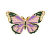 Broche artistique en forme de papillon émaillé avec texture lisse, idéale pour un usage quotidien et des occasions spéciales, One Size, Comme décrit