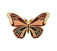 Broche artistique en forme de papillon émaillé avec texture lisse, idéale pour un usage quotidien et des occasions spéciales, One Size, Comme décrit