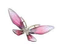 Broche artistique en forme de papillon - Matériaux acryliques de qualité supérieure - Accessoire élégant pour un usage quotidien ou un événement formel - Broche polyvalente pour robes, taille unique