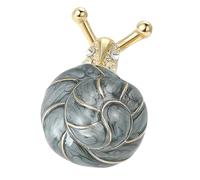 Broche artistique en forme d'escargot émaillé avec des techniques d'huile goutte à goutte sur une base en alliage pour personnaliser les déclarations de mode féminines, One Size, Comme décrit