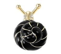 Broche artistique en forme d'escargot émaillé avec des techniques d'huile goutte à goutte sur une base en alliage pour personnaliser les déclarations de mode féminines, One Size, Comme décrit