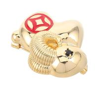 Broche Astrologie Mouton en Cuivre Doré, Style Cartoon | Finition Miroir Polie, Légère et Solidement Fixée, pour Pulls, Écharpes et Paquet en Toile au Quotidien