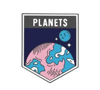 Broche astronaute cosmique fusée spatiale - Accessoire de mode de rêve géométrique en diamant, taille unique