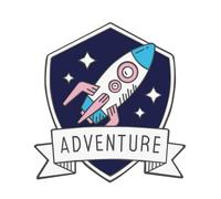 Broche astronaute cosmique fusée spatiale - Accessoire de mode de rêve géométrique en diamant, taille unique