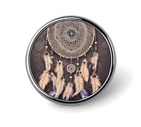 Broche attrape-rêves pour homme, motif cellule nerveuse bleue, en émail, en alliage d'aluminium, pour chapeaux, chemises, sacs, vestes et accessoires (boutons ronds de 2,5 cm)