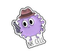 Broche attrayante en émail émaillée sur le thème scientifique pour vestes, chapeaux et sacs à dos, One Size, Comme décrit