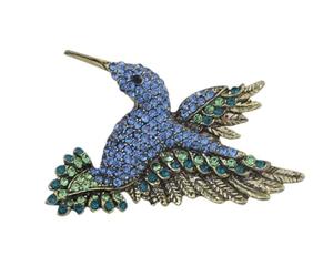 Broche avec colibri parfaite comme cadeau pour le début du prénom, anniversaire, examen, fiançailles, mariage, anniversaire d'enfant, fête