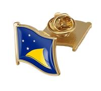 Broche Avec Drapeau Des Tokélaou - Épingle À Revers Simple En Cristal, Motif Papillon Patriotique, Pour Vêtements Unisexes, Sacs, Chemises, Sacs À Dos, Loisirs Créatifs
