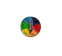 Broche avec flèche pour tourne-disque broche avec bouton coloré insigne avec broche émaillée drôle broche avec revers durable Design