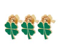 Broche Bijou en Alliage 6 Pièces Trèfle à Quatre Feuilles | Épinglette Irlandaise, Motif Shamrock Élégant et Vintage, Style Léger, pour Célébration ou Mariage