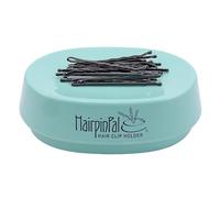 Broche Bobby et pince à cheveux magnétique : pince à cheveux (bleu sarcelle en mousse de mer) Hairpinpal