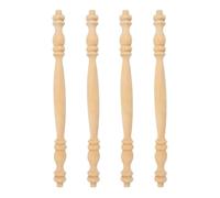 Broche Bois Non Fini Balustres en bois 4 pièces