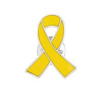 Broche « Bring Them Home » en métal jaune - Ruban israélien de sensibilisation à la santé mentale - Cadeau pour événement caritatif, prévention et sensibilisation (jaune, 1 pièce)