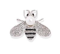 Broche broche pour femme perle ton or vintage | Perle, ton or, vintage : cette broche ajoute une touche finale distinctive à vos tenues décontractées, tenues de fête