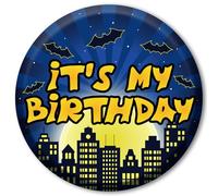 Broche C’est Mon Anniversaire, 5,8cm Thème Dessin Animé Badge Anniversaire Accessoire de Tenue pour Filles et Garçons Décoration de Fête