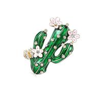 Broche cactus simple et polyvalente pour homme et femme Style décontracté