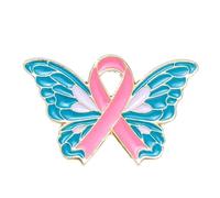Broche cadeau de propagande pour la prévention de la charité, broches publiques en alliage, broche papillon en alliage, accessoire de mode étudiant, Einheitsgröße, comme décrit