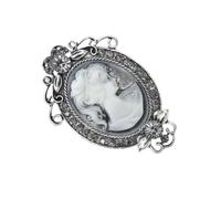 Broche Camée Portrait Classique Rétro Design Filigrane Avec Alliage Robuste Accessoire De Vêtements Pour Femme Cadeau De Luxe Vintage Pin Set, taille unique, Comme décrit