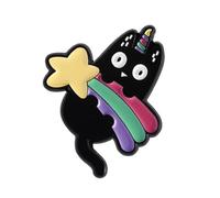 Broche Capricieux Chat Noir Avec Corne Broche En Alliage Robuste Thème Animal Femmes Adolescentes Mode Bijoux Créatifs Chats, taille unique, Comme décrit