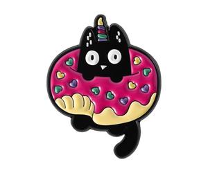 Broche Capricieux Chat Noir Avec Corne Broche En Alliage Robuste Thème Animal Femmes Adolescentes Mode Bijoux Créatifs Chats, taille unique, Comme décrit