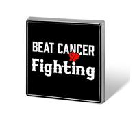 Broche carrée imprimée pour lutter contre le cancer, épingle à bouton, épingle à revers, cravate, décoration pour hommes et femmes, sac à dos
