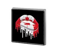 Broche carrée pour homme, motif drapeau du Canada, pour chemises, sacs à main, réunions, école, voyage, cadeau d'affaires, 0.7inx0.7in, Métal