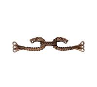 Broche celtique en bronze avec fermoir de cape Viking - Crochet pour cape - Fermoir châle - Fait à la main - Accessoire de théâtre Viking (6,5 cm) - Bronze coulé à la cire perdue - Finition antique