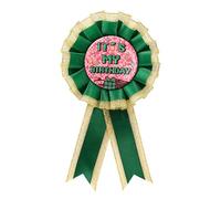 Broche C'est Mon Anniversaire pour Femme et Homme, en Tissu Polyester Motif Jeu Vidéo Bouton D'anniversaire Décoration de Fête et Accessoire Cadeau (Vert)