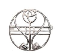 Broche Charles Rennie Mackintosh en argent sterling