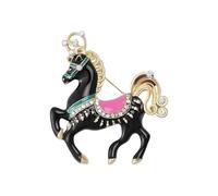Broche cheval de dessin animé avec motif dopamine pour une amélioration de la mode douce, taille unique, Comme décrit