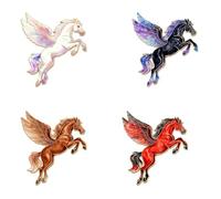 Broche Cheval De Dessin Animé Badge En Alliage Pour La Décoration Du Zodiaque Du Nouvel an Avec Épingle De Sécurité Accessoires Pour Vêtements Légers Broche Portable