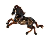 Broche cheval du zodiaque chinois artistique, en alliage Vintage, à la mode, pour chapeau ou revers, accessoires de vêtements en forme d ' animal, épingle à chapeau