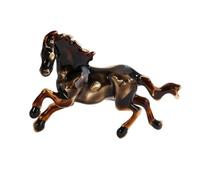 Broche cheval en alliage sur le thème du zodiaque chinois, accessoire de mode vintage pour un usage quotidien ou des ensembles d'événements spéciaux, broche polyvalente, taille unique, Comme décrit