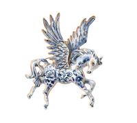 Broche cheval en alliage, symbole du zodiaque chinois, accessoire de mode, broche du zodiaque, année du cheval, Corsage tendance