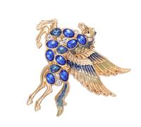Broche cheval en cristal brillant ajoutant une brillance élégante à n'importe quelle tenue. Broche élégante en forme de cheval adaptée à diverses occasions, TAILLE UNIQUE, Comme décrit