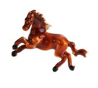 Broche Cheval Signe du zodiaque chinois Design Vintage Styles Épinglette en alliage léger Accessoire décoratif pour vêtements Broche en alliage, taille unique, comme décrit