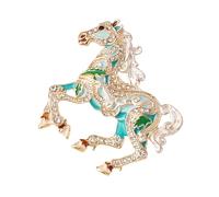 Broche cheval zodiaque chinois en alliage robuste pour accessoires de mode et occasions spéciales Broche cheval, One Size, Comme décrit